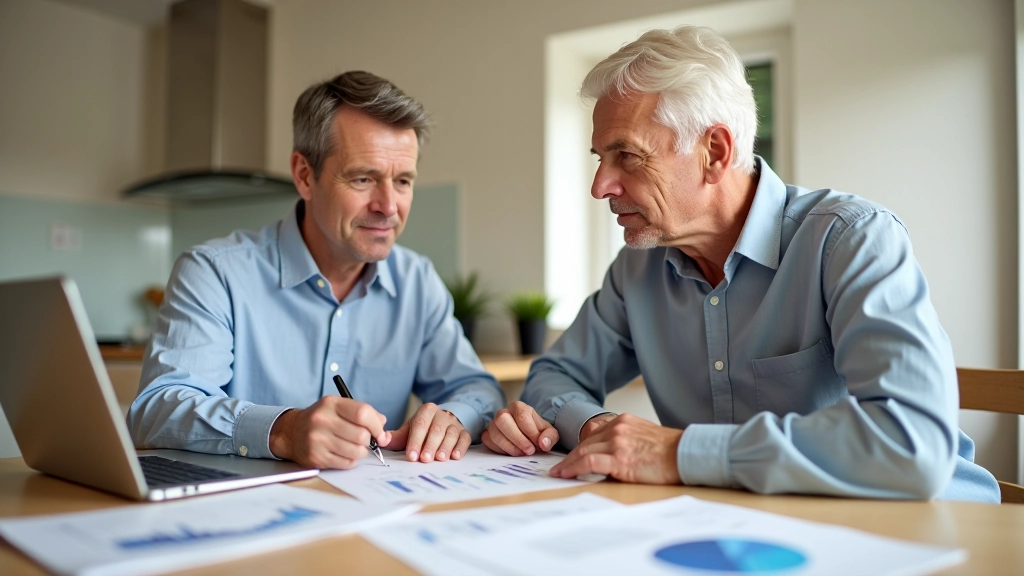 Manželský pár plánuje financování pomocí grafu na papíru